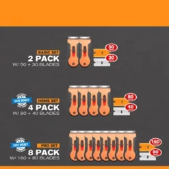 Itopfox Razor Scraper Tool Set With 80 Blades - 30 Metal & 50 Plastic For Sticker, Paint, Grease Removal On Glass, Tile, Wood Floors, Countertops 12 Itopfox Razor Scraper Tool Set With 80 Blades - 30 Metal & 50 Plastic For Sticker, Paint, Grease Removal On Glass, Tile, Wood Floors, Countertops -Kid's Home GUEST cda2cbbd 9178 471c bf91 c9ab2fbf0403