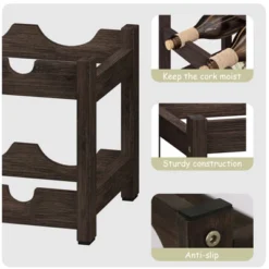 Itopfox Freestanding 2-Tier Bamboo Wine Rack For 8 Bottles, Countertop Cabinet Holder, Storage Shelf For Bar, Pantry, Wine Cellar, Basement 13 Itopfox Freestanding 2-Tier Bamboo Wine Rack For 8 Bottles, Countertop Cabinet Holder, Storage Shelf For Bar, Pantry, Wine Cellar, Basement -Kid's Home GUEST cde1d226 6bfd 46f8 9a40 91f9d2630999