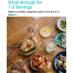 Itopfox 1 Quart Glass Square Casserole Dish With Lid, Mini Baking Dish For Single Serving, Microwave & Oven Safe, Deep Design For Spill Prevention -Kid's Home GUEST cfd67d96 752c 4f66 ac7b 4ef33b0d836f