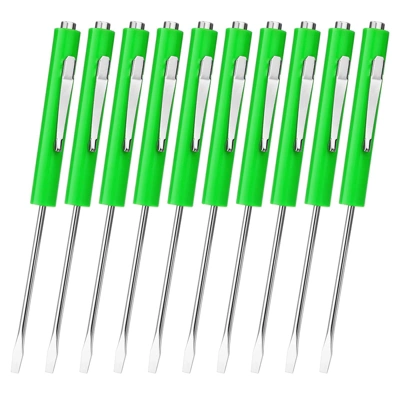 Itopfox 10-Piece Magnetic Pocket Screwdriver Set With Single Blade Head For Mechanical, Electrician, And Electronics Work (Green) 6 Itopfox 10-Piece Magnetic Pocket Screwdriver Set With Single Blade Head For Mechanical, Electrician, And Electronics Work (Green) - Image 6