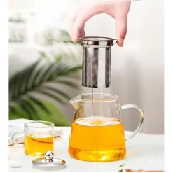 Itopfox Mini Glass Teapot With Removable Stainless Steel Infuser For Blooming & Loose Leaf Tea, Microwave & Stovetop Safe 10 Itopfox Mini Glass Teapot With Removable Stainless Steel Infuser For Blooming & Loose Leaf Tea, Microwave & Stovetop Safe -Kid's Home GUEST d0878464 257b 43fe 91fb 5088810bd5de