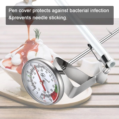 Itopfox Instant Read Dial Thermometer For Coffee, Chocolate, Milk Foam, Safe & Easy To Use, Wide Measuring Range 2 Itopfox Instant Read Dial Thermometer For Coffee, Chocolate, Milk Foam, Safe & Easy To Use, Wide Measuring Range - Image 2