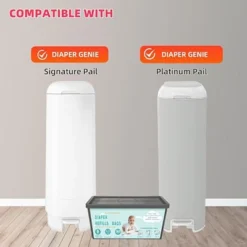 Itopfox Diaper Pail Refill Bags, 30 Count, Compatible With Easy Roll Signature & Platinum Pails, 7-Layer Odor Barrier -Kid's Home GUEST d11b232e 5f71 497b 9583 cd3c3a784390