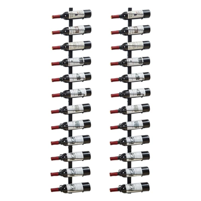 Itopfox 2 Pack Wall Mounted Wine Rack For 24 Bottles, Detachable Wine Storage Organizer Display Holder For Kitchen, Dining Room, Bar, Wine Cellar 7 Itopfox 2 Pack Wall Mounted Wine Rack For 24 Bottles, Detachable Wine Storage Organizer Display Holder For Kitchen, Dining Room, Bar, Wine Cellar - Image 7