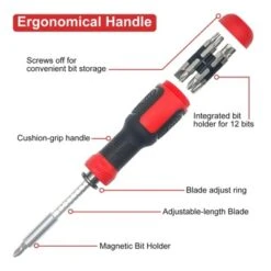 Itopfox 13-in-1 Multi Screwdriver Set With Torx, Flat Head, Phillips, Hex, Square & 1/4 Nut Driver - Adjustable & Compact 14 Itopfox 13-in-1 Multi Screwdriver Set With Torx, Flat Head, Phillips, Hex, Square & 1/4 Nut Driver - Adjustable & Compact -Kid's Home GUEST d28eb81e 37a5 46fe b784 edc7741bbb44