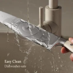 Itopfox 14-Piece Forged High Carbon Stainless Steel Knife Set With Block, Sharp Blade Cutlery, Dishwasher Safe, Cream -Kid's Home GUEST d3214df0 9fd9 4f16 9fea f816cd5cd3ec