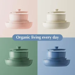 Itopfox Ceramic Nonstick Cookware Set With Detachable Handle, 5-Piece Kitchen Pots And Pans, PFAS PFOA & PTFE Free, Safe For All Stovetops -Kid's Home GUEST d3b65e8c 71fd 4d99 ae7d 05264d75d72c