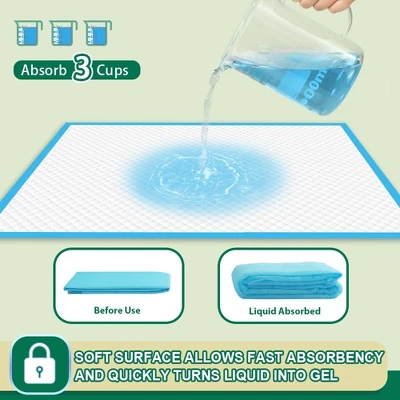 Itopfox 100 Count Leak-Proof & Super Absorbent Dog Training Pads | Disposable Potty Pads For Puppies, Dogs, Cats & Rabbits | Quick-Dry & Odor Control 2 Itopfox 100 Count Leak-Proof & Super Absorbent Dog Training Pads | Disposable Potty Pads For Puppies, Dogs, Cats & Rabbits | Quick-Dry & Odor Control - Image 2