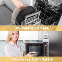 Itopfox Wheat Straw Dinnerware Set, 16PCS Unbreakable Microwave Safe Plates & Bowls For Kitchen & Camping, Eco-Friendly Dishware -Kid's Home GUEST d84cafc5 5e6f 421a 935c e7b0f5797a67