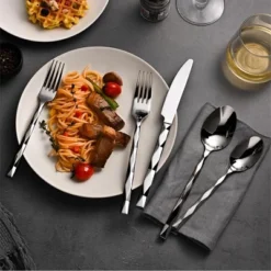 Itopfox Luxury 20-Piece Flatware Set For 4, 18/10 Stainless Steel Cutlery With Diamond Cut Design, Mirror Polished, Dishwasher Safe For Home, Wedding 16 Itopfox Luxury 20-Piece Flatware Set For 4, 18/10 Stainless Steel Cutlery With Diamond Cut Design, Mirror Polished, Dishwasher Safe For Home, Wedding -Kid's Home GUEST da509499 c9f3 4acd bfcf c8aa69138f46
