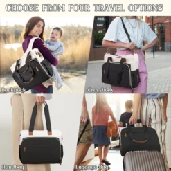 Itopfox Convertible Diaper Backpack Tote For Moms, Multi-Functional Travel Bag With 14 Pockets, Waterproof & Durable -Kid's Home GUEST db16edf7 9d6d 4a28 a7b9 742526e9550d