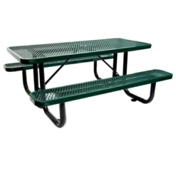 Itopfox Outdoor Steel Picnic Table With Umbrella Hole, Heavy-Duty Weatherproof Dining Table For Patio, Backyard, Garden, Rustproof Finish, Green 13 Itopfox Outdoor Steel Picnic Table With Umbrella Hole, Heavy-Duty Weatherproof Dining Table For Patio, Backyard, Garden, Rustproof Finish, Green -Kid's Home GUEST dbfb00a4 07c4 4bf7 8e91 ad302d037c1d