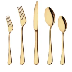 Itopfox 20-Piece Gold Flatware Set, Stainless Steel Cutlery Kitchen Utensil Set, Tableware Service For 4, Includes Dinner Knives, Forks, Spoons 13 Itopfox 20-Piece Gold Flatware Set, Stainless Steel Cutlery Kitchen Utensil Set, Tableware Service For 4, Includes Dinner Knives, Forks, Spoons -Kid's Home GUEST dc918156 7cd3 4ddb a68f 6feb203ce188