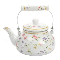 Itopfox Vintage Floral Enamel Tea Kettle With Porcelain Handle For Stovetop, Home Kitchen, Camping, Perfect Gift For Housewarming, Wedding 15 Itopfox Vintage Floral Enamel Tea Kettle With Porcelain Handle For Stovetop, Home Kitchen, Camping, Perfect Gift For Housewarming, Wedding -Kid's Home GUEST dd869067 ebed 4de1 957f 49367bc3776d