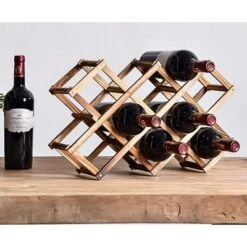 Itopfox Freestanding Stackable Wine Rack Organizer For Countertop And Cabinets With Foldable Design And Scratch-Resistant Protector -Kid's Home GUEST dde5052d 13b7 4155 9eee c5f612121bd3