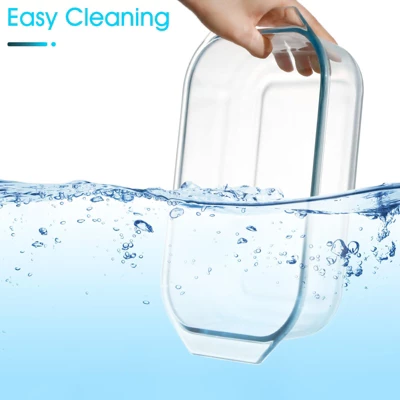 Itopfox 2 QT Rectangular Glass Casserole Dish With Lid, Oven Safe Tempered Glass Bakeware For Cooking, Baking, And Serving 6 Itopfox 2 QT Rectangular Glass Casserole Dish With Lid, Oven Safe Tempered Glass Bakeware For Cooking, Baking, And Serving - Image 6