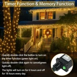 Itopfox Connectable 200 LED String Lights Indoor Outdoor, 66FT Warm White Christmas Lights Waterproof, 13 Modes With Timer, Twinkle Fairy Lights Plug 11 Itopfox Connectable 200 LED String Lights Indoor Outdoor, 66FT Warm White Christmas Lights Waterproof, 13 Modes With Timer, Twinkle Fairy Lights Plug -Kid's Home GUEST df267858 8ae0 4e5d 8cb5 e6165d9602fd