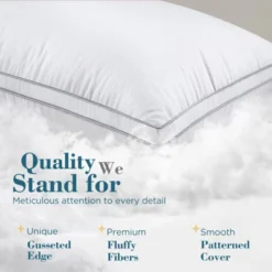 Itopfox Queen Size Pillows Set Of 2, Hotel Quality Down Alternative Gusseted Pillows For Side, Back Or Stomach Sleepers, White 12 Itopfox Queen Size Pillows Set Of 2, Hotel Quality Down Alternative Gusseted Pillows For Side, Back Or Stomach Sleepers, White -Kid's Home GUEST dfc5d2d8 3aee 4ce1 a76c d6d08ae97272