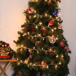 Itopfox Christmas Lights 100 Count Clear White Wire UL Certified Connectable Warm White String Lights For Tree, Garland, Home, Patio, Wedding, Party -Kid's Home GUEST dff059d0 7d44 4404 b027 2dc18b7f90a6