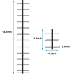 Itopfox 36 Bottle Wall Mounted Wine Rack, Modular Hanging Rack For DIY Display, Detachable 3 Pack Bottle Holder, Black Metal Storage For Bar, Cellar -Kid's Home GUEST e0da5344 bb39 4fd3 ac98 34b925d110b9