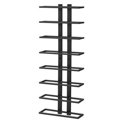 Itopfox 8-Tier Wall Mount Wine Rack For Bottles Display And Storage, Hanging Organizer For Living Room, Dining Room, Wine Cellar, Bar, Black 10 Itopfox 8-Tier Wall Mount Wine Rack For Bottles Display And Storage, Hanging Organizer For Living Room, Dining Room, Wine Cellar, Bar, Black - Image 10