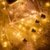 Itopfox 5 Pack 20 LED Fairy Lights With Timer, Silver Wire String Light For Bedroom Party Wedding Decorations, Warm White