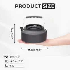 Itopfox 0.8L Portable Camping Kettle, Hard-Anodized Aluminum Teapot For Stove Top, Compact Coffee Pot For Outdoor, Hiking, Picnic And Travel -Kid's Home GUEST e3b866df cfd9 40e3 a1f7 212084a19e01