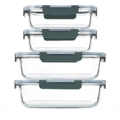 Itopfox Extra Large Glass Food Storage And Baking Containers Set With Airtight Lids, Microwave, Oven, Freezer And Dishwasher Safe -Kid's Home GUEST eb64b675 b3a9 4a73 a539 5948457e5e7b