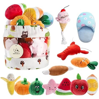 Itopfox Dog Squeaky Toys, Plush Small Dog Toys With Squeakers, 12 Pcs Puppy Toys With Carrying Bag For Small Medium Dogs 7 Itopfox Dog Squeaky Toys, Plush Small Dog Toys With Squeakers, 12 Pcs Puppy Toys With Carrying Bag For Small Medium Dogs - Image 7