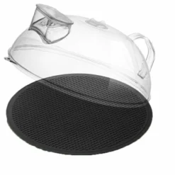 Itopfox Microwave Splatter Cover With Water Steamer, Clear Lid For Food, Integrated Handle, BPA-Free Splatter Guard, Essential Kitchen Gadgets -Kid's Home GUEST ed191ec8 fbc2 45f5 9058 e41ff2e53010