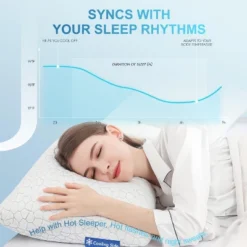 Itopfox Cooling Pillows For Sleeping 2 Pack, Shredded Memory Foam Bed Pillows, Cool Gel Pillow For Hot Sleepers Adjustable Firm Pillow For Side, Back -Kid's Home GUEST ef0c7257 cb0b 4acd 8fa9 32a90af96b4f