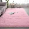 Itopfox Shag Area Rug For Bedroom And Living Room, Ultra Soft Fluffy Indoor Carpet For Dorm, Nursery, Kids And Girls Room Decor In Pink