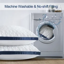 Itopfox Queen Size Pillows Set Of 2, Luxury Hotel Pillow For Sleeping, Supportive Breathable Down Alternative Gusseted Pillow For Side Stomach 9 Itopfox Queen Size Pillows Set Of 2, Luxury Hotel Pillow For Sleeping, Supportive Breathable Down Alternative Gusseted Pillow For Side Stomach -Kid's Home GUEST f08ad37d 0f9e 4950 b19c 93173da4adbb