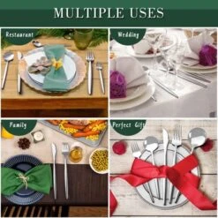 Itopfox 40-Piece Silverware Set For 8 Stainless Steel Flatware Cutlery Set With Knife Spoon & Fork Kitchen Utensils For Home Hotel Wedding Restaurant -Kid's Home GUEST f298638e c9ee 43ac 9a6b 6dcc3e978b55