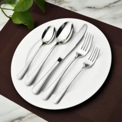 Itopfox 60 Piece Silverware Set For 12, Heavy Duty Stainless Steel Flatware Utensils Cutlery Set Including Knife Fork Spoon, Dishwasher Safe, Gift 11 Itopfox 60 Piece Silverware Set For 12, Heavy Duty Stainless Steel Flatware Utensils Cutlery Set Including Knife Fork Spoon, Dishwasher Safe, Gift -Kid's Home GUEST f2ad20e5 3fc3 4eb1 84a1 e04bfc35bd10