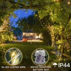 Itopfox 200 LED Outdoor String Lights, Warm White Christmas Fairy Light With Remote, Twinkle Lights For Bedroom, Dorm, Patio, Tapestry, Backyard -Kid's Home GUEST f31eb921 dce0 4fb6 8eea db3a4c10d8eb