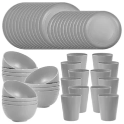Itopfox 48-Piece Grey Wheat Straw Dinnerware Set Unbreakable Plates, Bowls, And Cups For 12, Dishwasher Safe, Perfect For Camping, BBQs & Gatherings 17 Itopfox 48-Piece Grey Wheat Straw Dinnerware Set Unbreakable Plates, Bowls, And Cups For 12, Dishwasher Safe, Perfect For Camping, BBQs & Gatherings -Kid's Home GUEST f3f2136b ee45 44e1 84ef 1a8d8e0c38dc