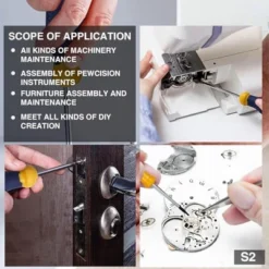 Itopfox Magnetic Screwdriver Set 66-Piece, S2 Alloy Steel, Includes Slotted/Phillips/Torx Mini Precision Screwdrivers, Replaceable Bits With Toolbox