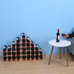 Itopfox Wooden Stackable Wine Rack For Countertop Or Floor - Freestanding Cabinet Holds 20 Bottles -Kid's Home GUEST f943e33c d769 4647 9f8d ba2c7ec08e89