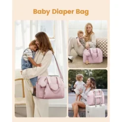 Itopfox Lightweight Puffer Diaper Tote Bag With Changing Pad, Large Capacity Multi-pocket Travel Hospital Gym Bag -Kid's Home GUEST f9a30c01 50fe 4824 8087 e717e7688466