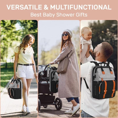 Itopfox Large Diaper Backpack With Changing Station, Multifunctional Baby Bag For Essentials, Ideal Shower Gift 1 Itopfox Large Diaper Backpack With Changing Station, Multifunctional Baby Bag For Essentials, Ideal Shower Gift