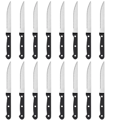 Itopfox Steak Knives Set Of 16 With Serrated Stainless Steel Blades, Triple Rivet Handles, Dishwasher Safe For Home, Restaurant, Parties 7 Itopfox Steak Knives Set Of 16 With Serrated Stainless Steel Blades, Triple Rivet Handles, Dishwasher Safe For Home, Restaurant, Parties - Image 7