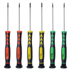 Itopfox Magnetic Screwdriver Set With Non-Slip Handle - 6 Piece Phillips & Flathead For Electronics, Watch, Jewelry, PC Repair - Color Coated Tips -Kid's Home GUEST fdacc576 d61f 4fc1 b05a 331140572c0a